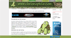Desktop Screenshot of cheloniophilie.com