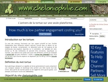 Tablet Screenshot of cheloniophilie.com
